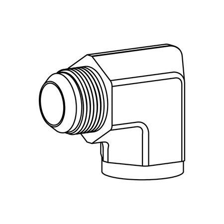 Hydraulic Fitting-Stainless04MJ-04FP 90-SS